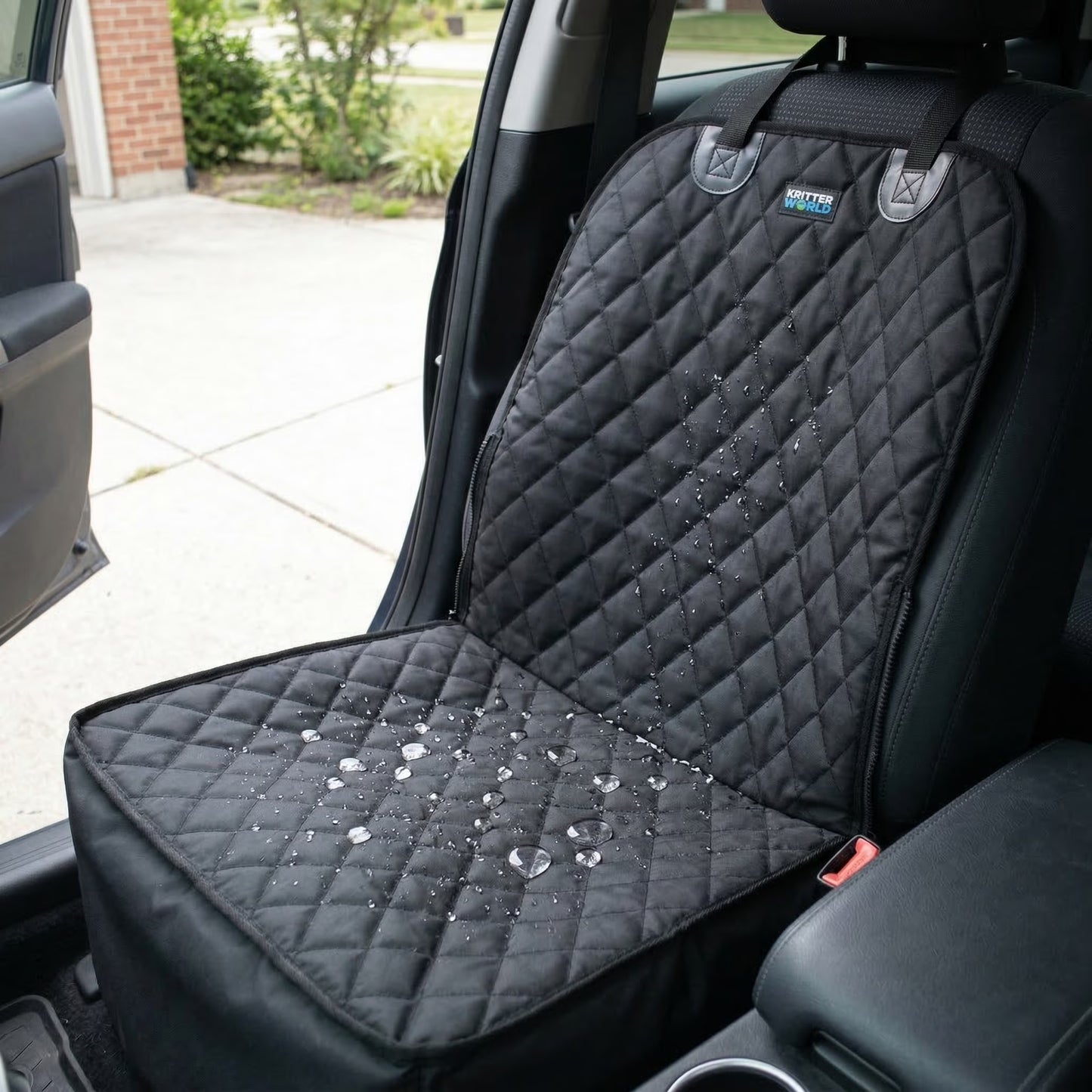2 in 1 Front Car Seat Covers Pet Travel Protector Basket for Dog Cat Scratch Resistant Waterproof and Non-S